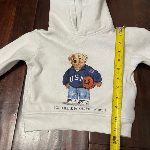 Polo Ralph Lauren Polo Bear White Hoodie 2T - Picture 5 of 9